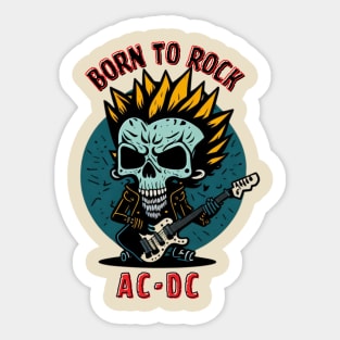 Born to rock // AC-DC Aesthetic Sticker